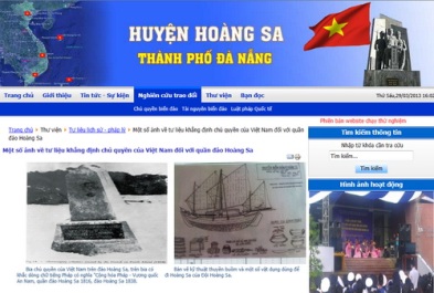 Huyện đảo Hoàng Sa đã có Trang thông tin điện tử